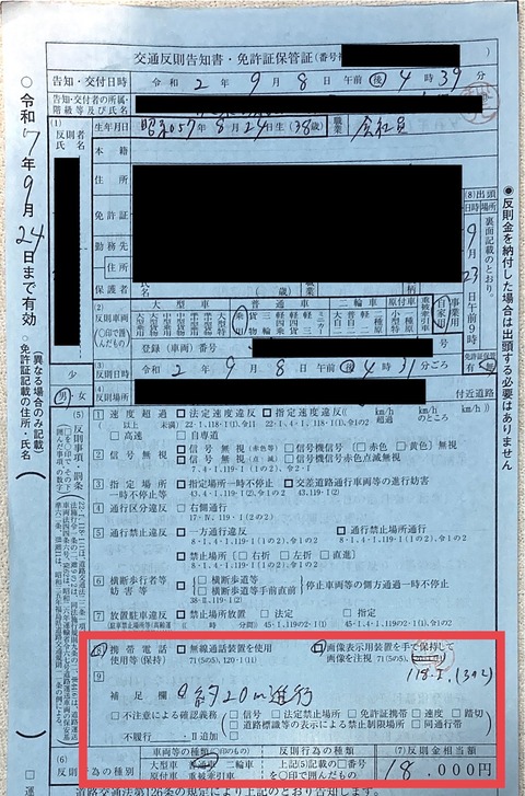 納得のいかない交通違反の反則金 青切符 を払わない知恵 これが我が家の生きる知恵