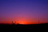 10.14----快晴の日墓地この夕焼け空
