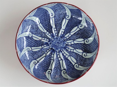 51赤うるし塗祥瑞文高台鉢¥2,200,000