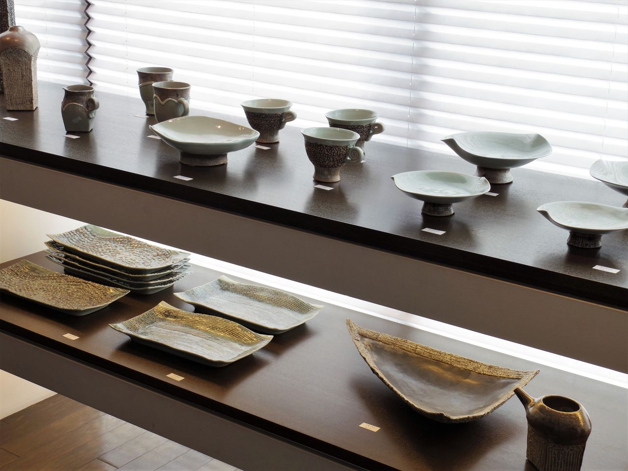小林英夫作品 花器 手捻り 日展作家 受賞歴多数◇京焼き 信楽焼
