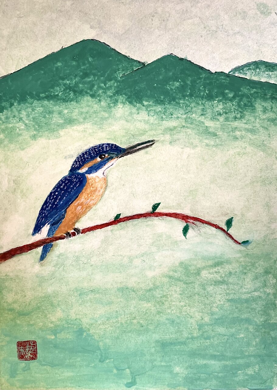 日本画水彩画⑭