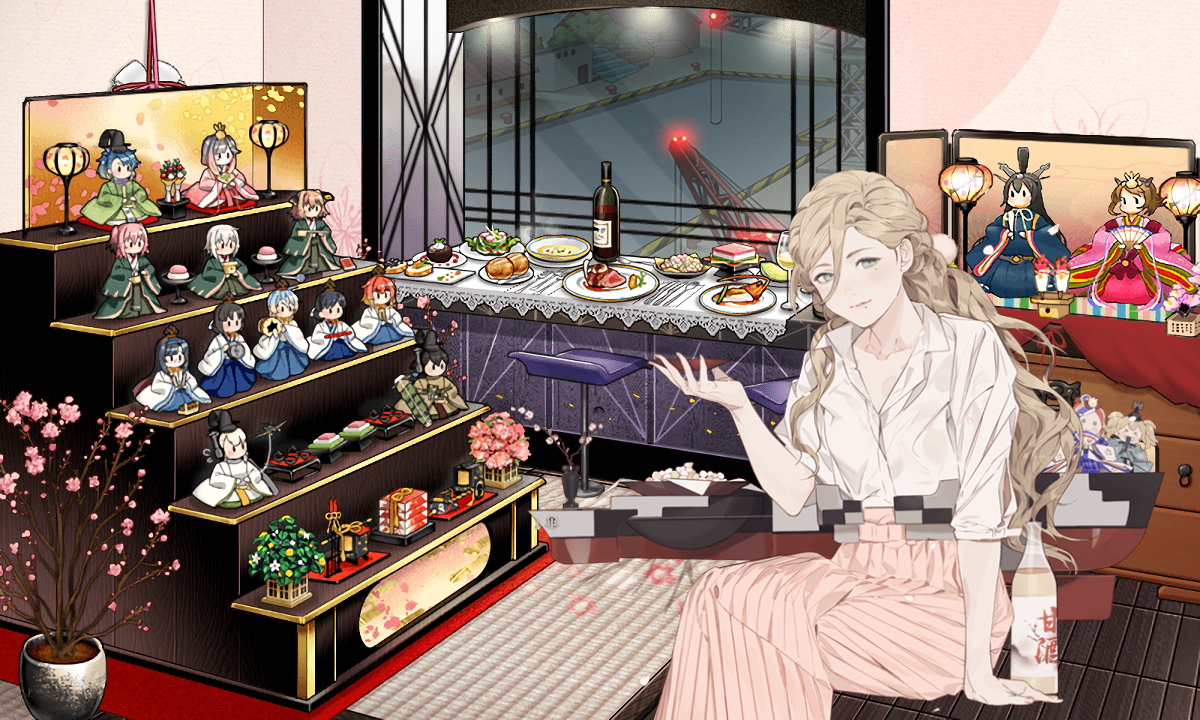 艦これ 桃の節句modeの峯雲 Gotland Richelieuとお買物modeの御蔵 平戸 コントラ デクストラ アベニュー