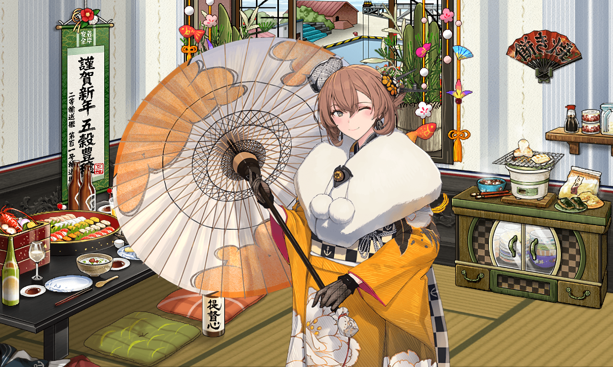 艦これ 陸奥 新春ライブ 晴着 等身大タペストリー 艦これ 陸奥 長門