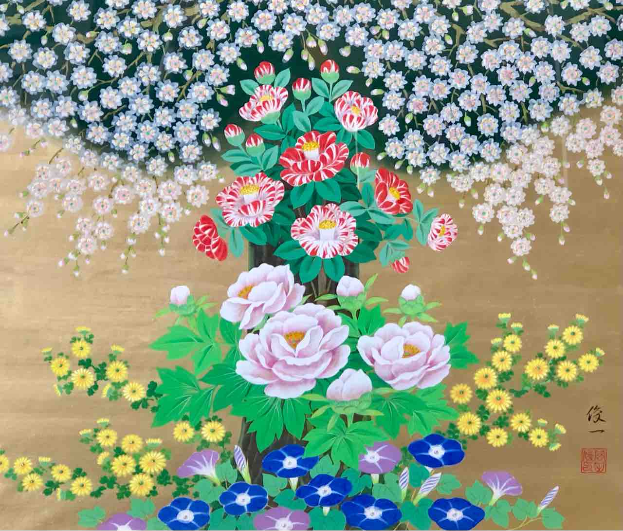 101年を四季の絵で表現 未来の人生はいま想う心がつくるんだよ