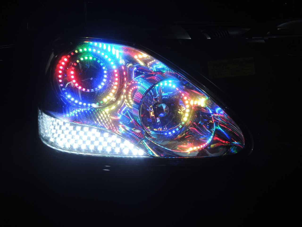 NeoPixel RGBイカリング使用セルシオヘッドライト : Illumista店長ブログ