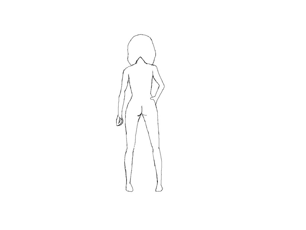 絵 イラスト 後ろ姿に違和感がある様な気がします 赤ペン デッサン速報 絵 イラスト 後ろ姿に違和感がある様な気がします 赤ペン デッサン速報
