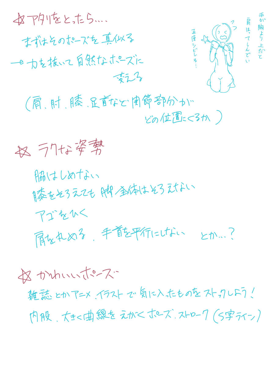 絵 イラスト どうしたら 自然なポーズを考えることができるでしょうか デッサン速報 絵 イラスト どうしたら 自然なポーズを考えることができるでしょうか デッサン速報