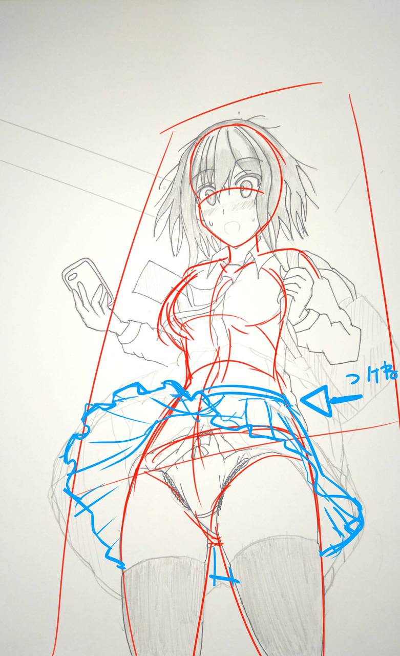 絵 イラスト 下からの風でスカートがめくれ上がるイラストで 赤ペン 添削スレ デッサン速報 絵 イラスト 下からの風でスカートがめくれ上がるイラストで 赤ペン 添削スレ デッサン速報