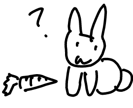 ニンジンを食べるうさぎちゃんのイラストが集まる心温まるスレ デッサン速報