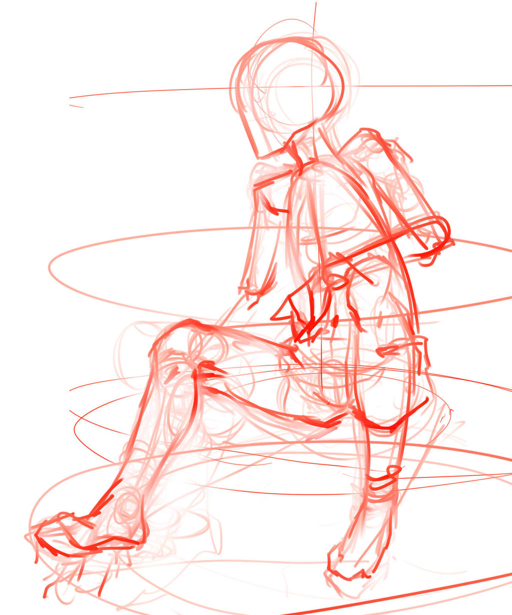 絵 イラスト 構造を意識しよう Figmaなんかでポーズを取らせてみたり デッサン速報