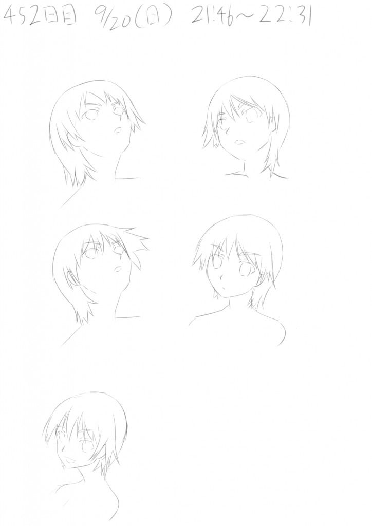 452日目 短髪の落書き 色弱でもイラストは描けるのか 452日目 短髪の落書き 色弱でもイラストは描けるのか