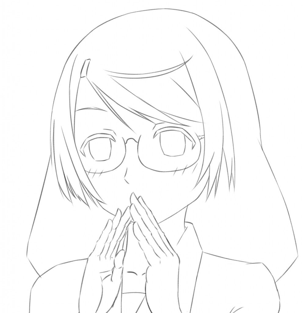 休日のデジ絵練習 復習を兼ねて 色弱でもイラストは描けるのか