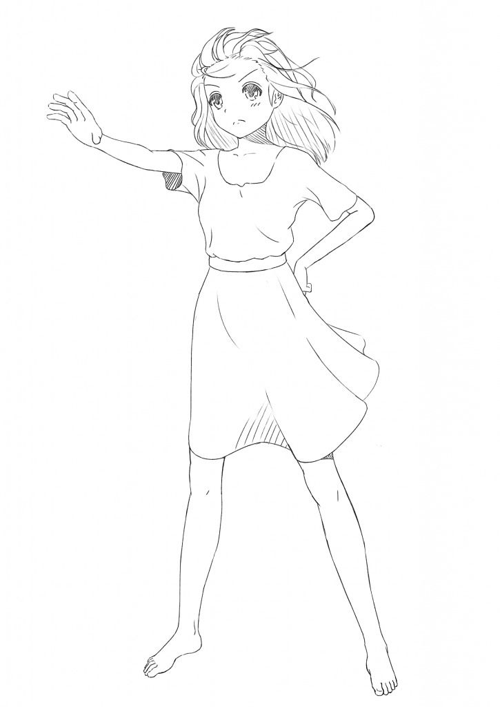 休日のデジ絵練習 色の仮置き 色弱でもイラストは描けるのか