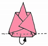 折り紙・雛人形の折り方・イラスト図解/6s