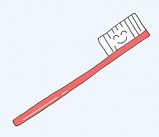 ハブラシ（歯ブラシ）のイラストｓ　/衛生用品のイラスト