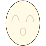 (形）卵型のイラスト