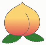 桃のイラスト・絵カード素材|夏の果物のイラスト