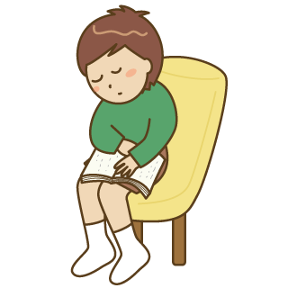 いねむりのイラスト・絵カード素材