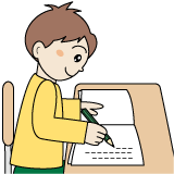「書く」イラスト・絵カード