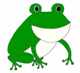 カエル（かえる・蛙）のイラストｌ/梅雨