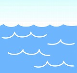 幼稚園児のイラスト 絵カード 波のイラスト 絵カード素材 海のイラスト