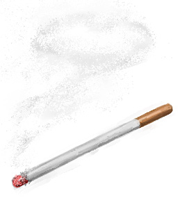 タバコ 禁煙マーク ナチュラルアフロとイラストサトー