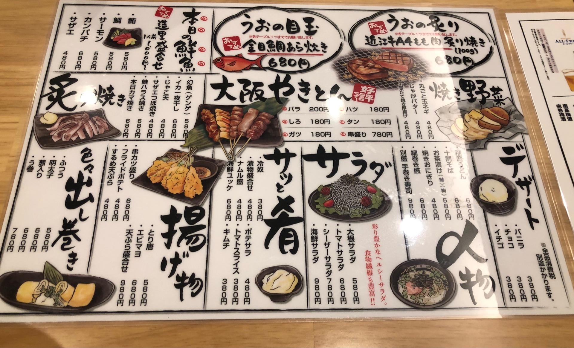 金目鯛の煮つけと近江牛炙りが680円 魚蔵 梅田 ちびっこ酒場放浪記 関西 金目鯛の煮つけと近江牛炙りが680円 魚蔵 梅田 ちびっこ酒場放浪記 関西