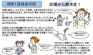 8月1日は水の日