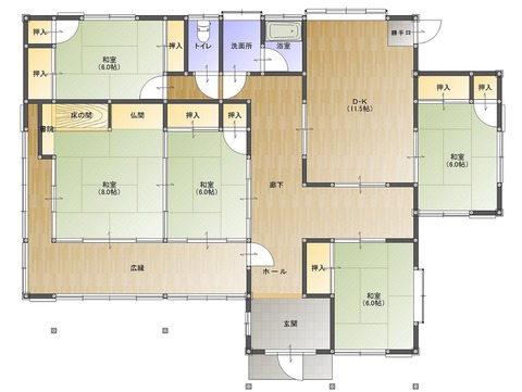 有富邸平面1階(ｶｯﾄ)