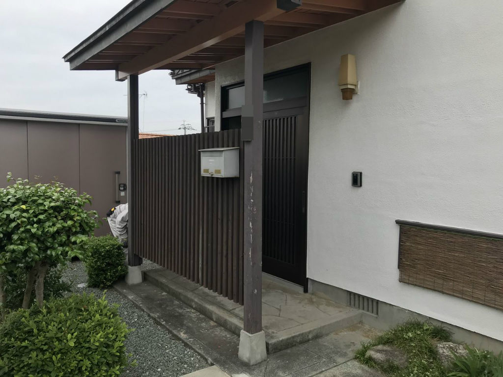 玄関ポーチ柱 修繕工事 いまむらモン日記 玄関ポーチ柱 修繕工事 いまむらモン日記