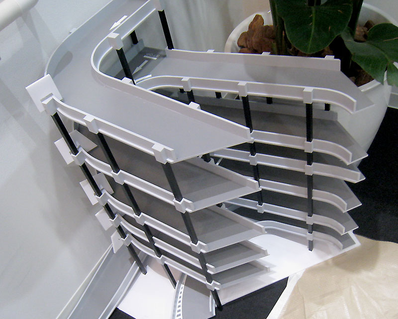 螺旋スロープ 模型屋と3dcad