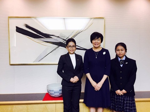 安倍昭恵さんとチェンター、リスラエン