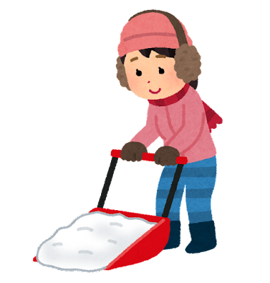 yukikaki_snow_dump_woman