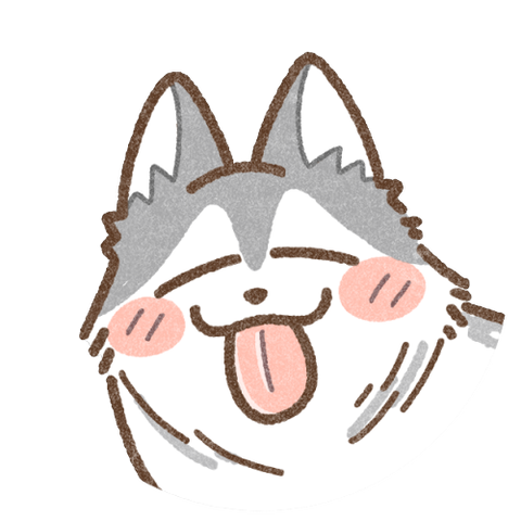 シベリアンハスキーのイラスト