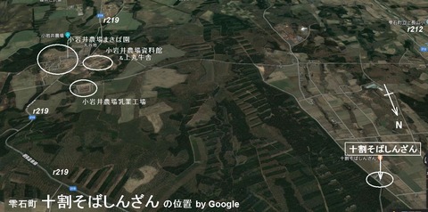 雫石町しんざん俯瞰図Googl