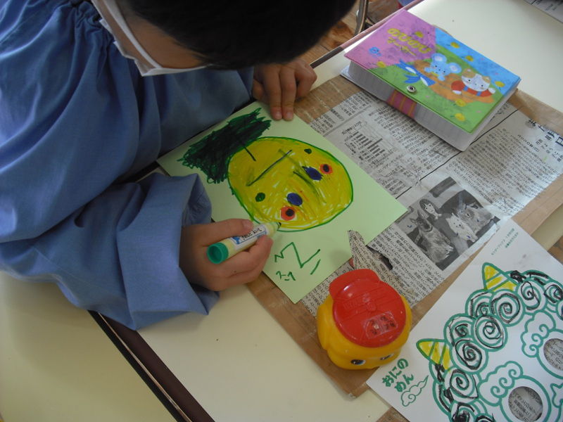 郵便ごっこ いなば幼稚園 保育園