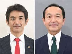 市議の岸本洋平氏,現職の渡具知武豊氏