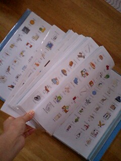 Pecsの絵カードファイル完成 笑顔で行こう 自閉症の息子とともに Pecsの絵カードファイル完成 笑顔で行こう 自閉症の息子とともに