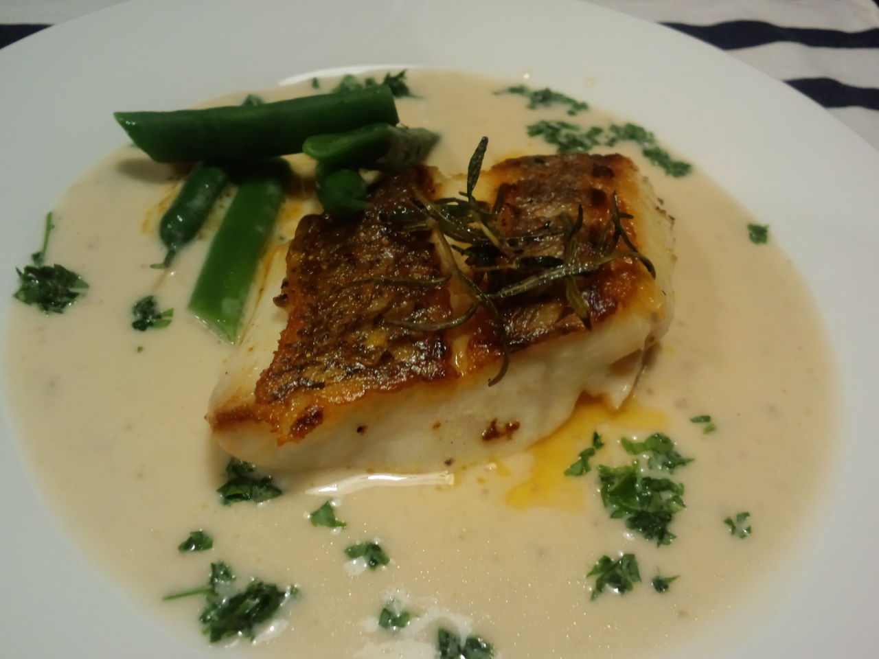 天然マダイのポアレヴァンブランソース マスターのブログ