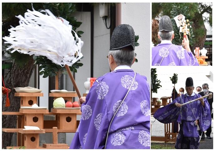 伯耆稲荷神社社務日誌      樹木伐採清祓