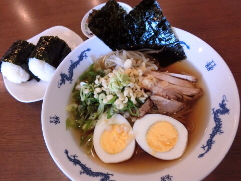 笑喜屋　ラーメン　ワサビ　冷やしラーメン