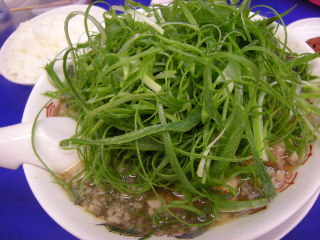 福岡　南区　大橋　来来亭　葱ラーメン