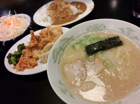 福岡　大牟田　ラーメン　バイキング　たんぽぽ
