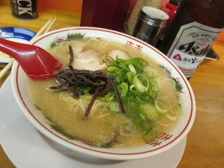 福岡　城南区　ラーメン　七福亭　ネギ