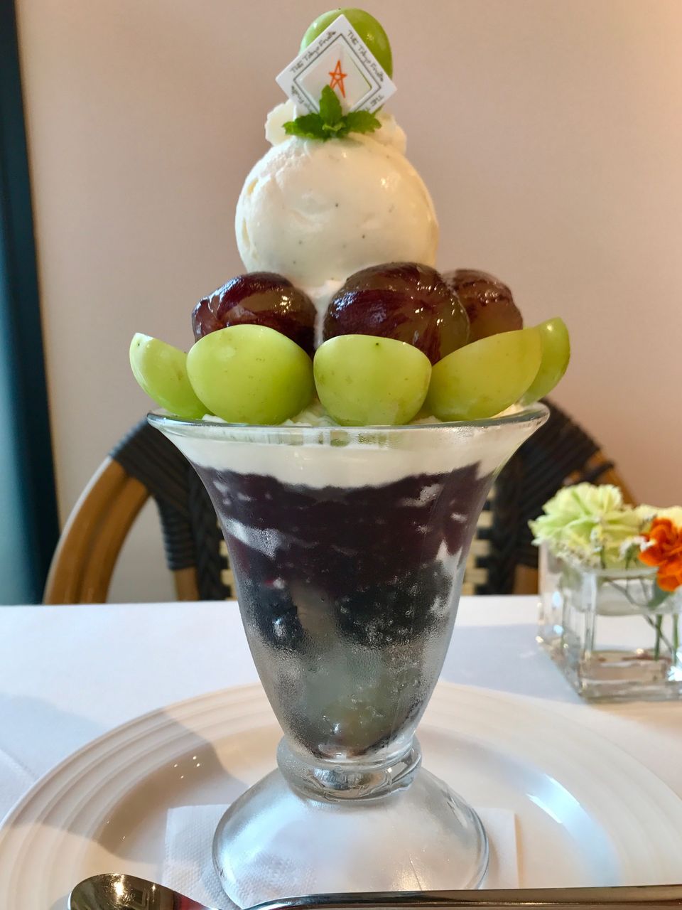 ザ東京フルーツパーラー シャインマスカットパフェ Nobu S House 甘味録