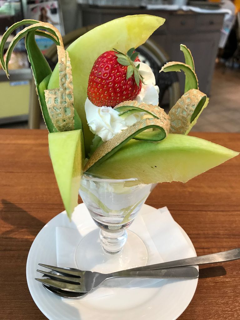 果実園リーベル マスクメロンパフェ Nobu S House 甘味録