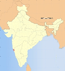 Map Goa in India