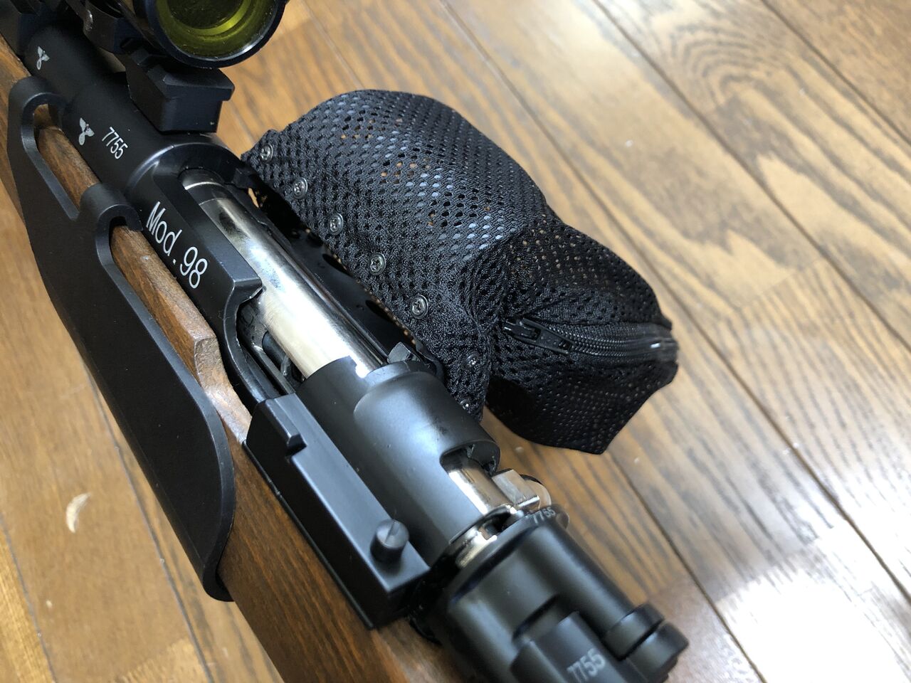 ダブルベル Kar98K】 リアル刻印 リアルウッド 排莢式エア