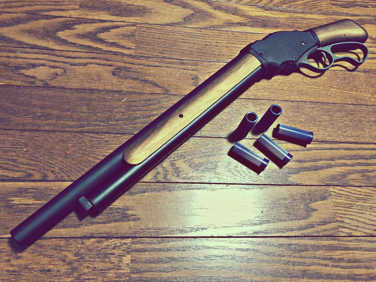 ウィンチェスターM1887】ナーフ→BB弾へ仕様変更&ホップアップ