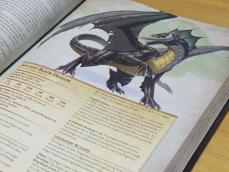 ブラック・ドラゴン□最新版『Monster Manual』から : D&Dで趣味